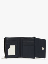 Portemonnee Met Kaarthouder Miniprix Blauw grained F5019-vue-porte